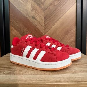 adidas Kids Red and White Sneakers